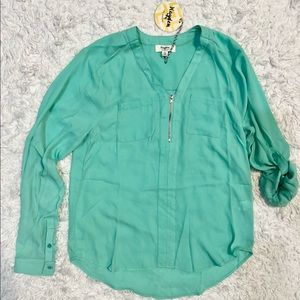 Hayden Gorgeous Mint colored women’s blouse - Brand New with tags - size M
